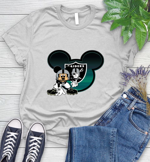 NFL Oakland Raiders Mickey Mouse Disney Football T Shirt Women's T-Shirt