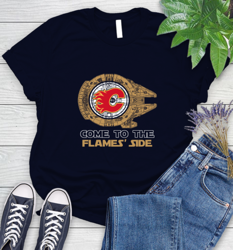 NHL Come To The Calgary Flames Wars Hockey Sports Women's T-Shirt 2