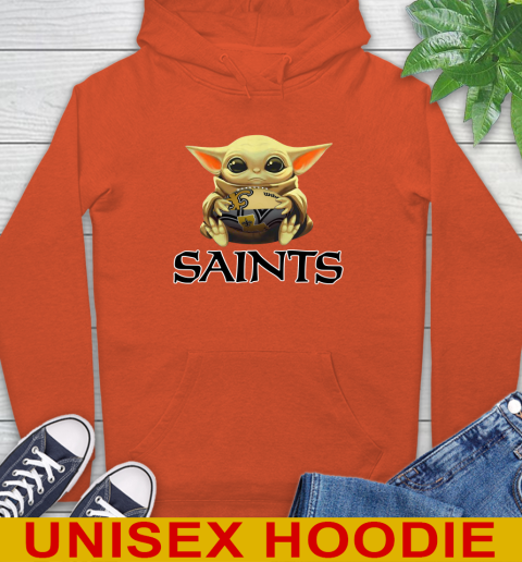 NFL Football New Orleans Saints Baby Yoda Star Wars Shirt Hoodie 5