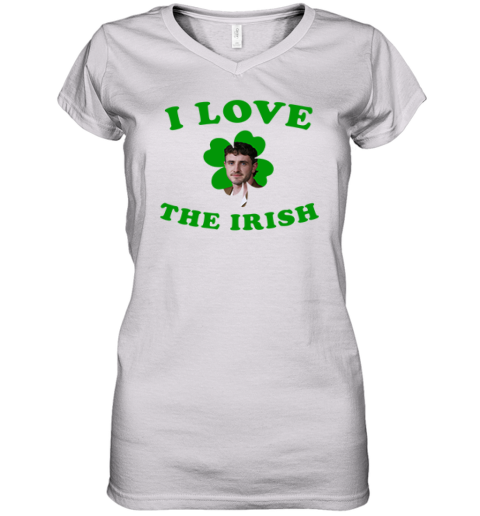 I Love The Irish Paul Mescal Patrick's Day Women's V-Neck T-Shirt