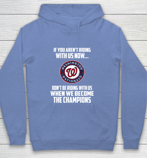 MLB Washington Nationals Baseball We Become The Champions Youth Hoodie 8