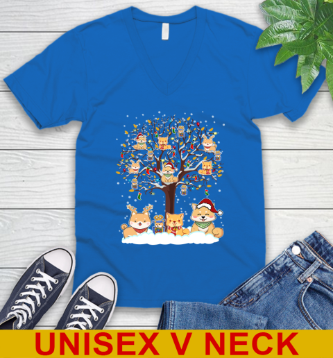 Shiba inu dog pet lover light christmas tree shirt 51