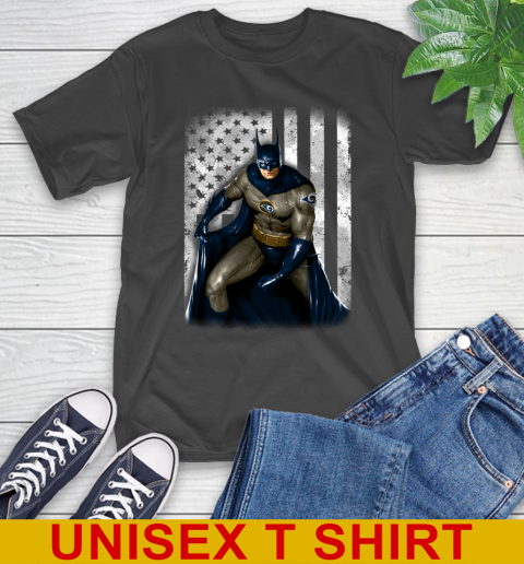 Los Angeles Rams NFL Football Batman DC American Flag Shirt T-Shirt