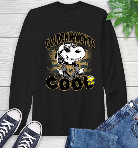 NHL Hockey Vegas Golden Knights Cool Snoopy Shirt Long Sleeve T-Shirt