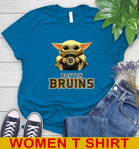 NHL Hockey Boston Bruins Star Wars Baby Yoda Shirt 95