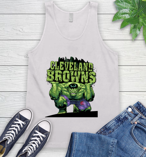 Cleveland Browns NFL Football Incredible Hulk Marvel Avengers Sports Tank Top