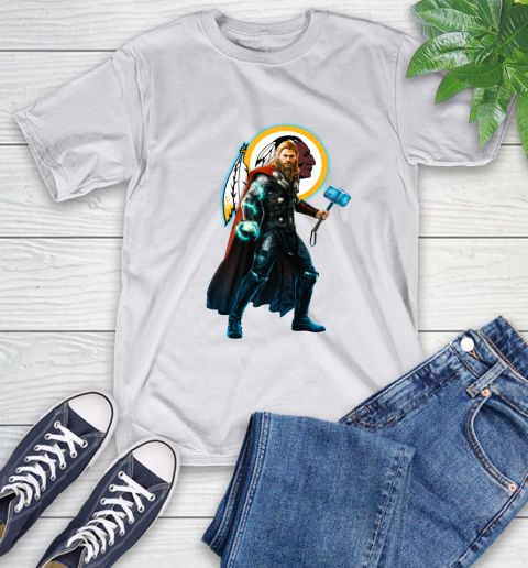 NFL Thor Avengers Endgame Football Washington Redskins T-Shirt 12