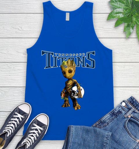Tennessee Titans NFL Football Groot Marvel Guardians Of The Galaxy Tank Top 5