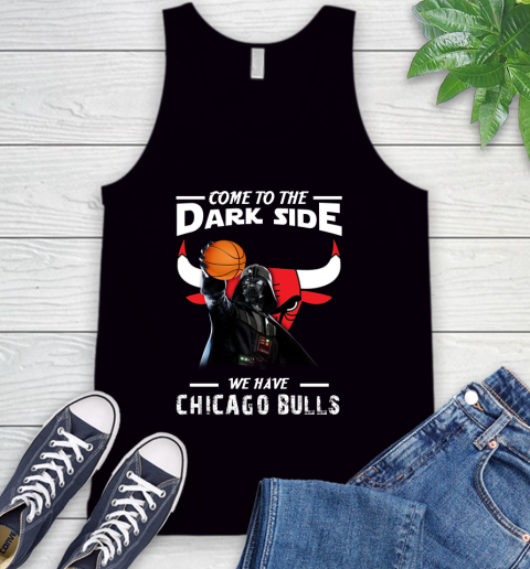 NBA Come To The Dark Side We Have Chicago Bulls Star Wars Darth Vader Basketball Tank Top