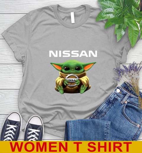 Star Wars Baby Yoda Hugs Nissan Car Shirt 89