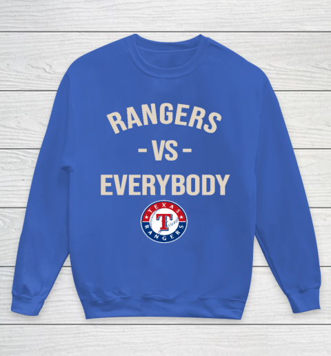 Texas Rangers Vs Everybody Youth Sweatshirt 6