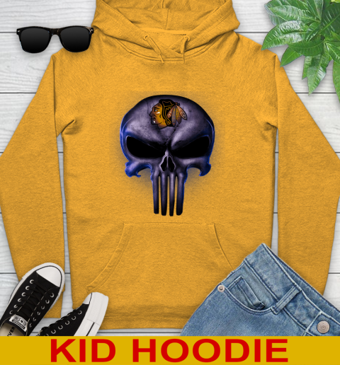 Blackhawks 2024 skull hoodie