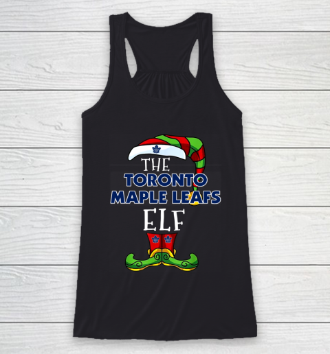 Toronto Maple Leafs Christmas ELF Funny NHL Racerback Tank