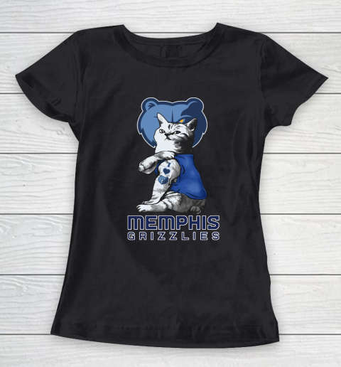 NBA Basketball My Cat Loves Memphis Grizzlies Women's T-Shirt