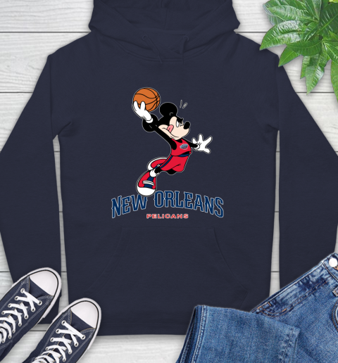 NBA Basketball New Orleans Pelicans Cheerful Mickey Mouse Shirt Hoodie 4
