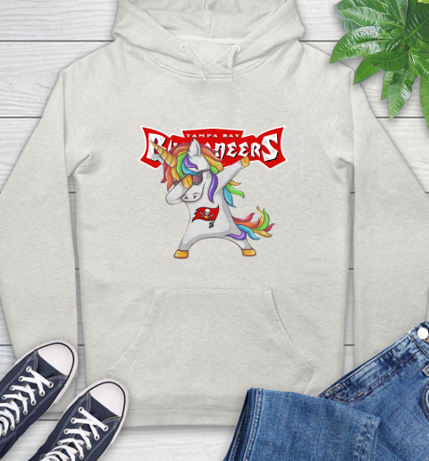 Tampa Bay Buccaneers NFL Football Funny Unicorn Dabbing Sports Hoodie 12