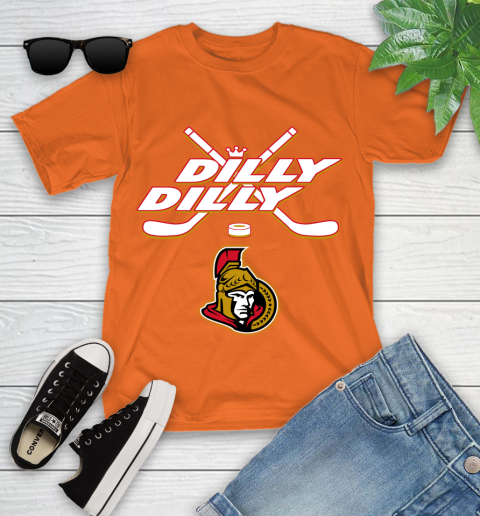 NHL Ottawa Senators Dilly Dilly Hockey Sports Youth T-Shirt 7