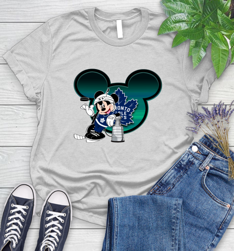 NHL Toronto Maple Leafs Stanley Cup Mickey Mouse Disney Hockey T Shirt Women's T-Shirt