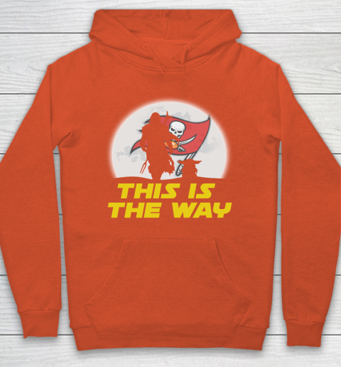 Tampa Bay Buccaneers NFL Football Star Wars Yoda And Mandalorian This Is The Way Hoodie 3