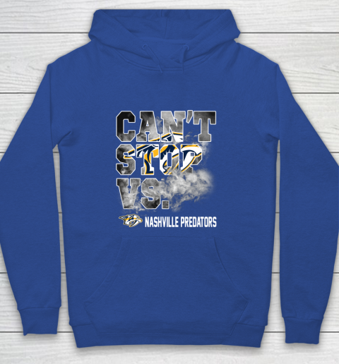 NHL Nashville Predators Hockey Can't Stop Vs Youth Hoodie 6