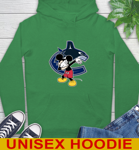 Vancouver Canucks NHL Hockey Dabbing Mickey Disney Sports Hoodie 8