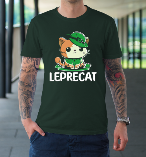 St Patricks Day Parade Leprecat Funny Irish Cat T Shirt Tee For Sports