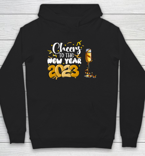 Wine Funny Cheers To The New Year Funny Happy New Year NYE Party Hoodie