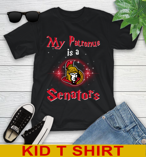 NHL Hockey Harry Potter My Patronus Is A Ottawa Senators Youth T-Shirt