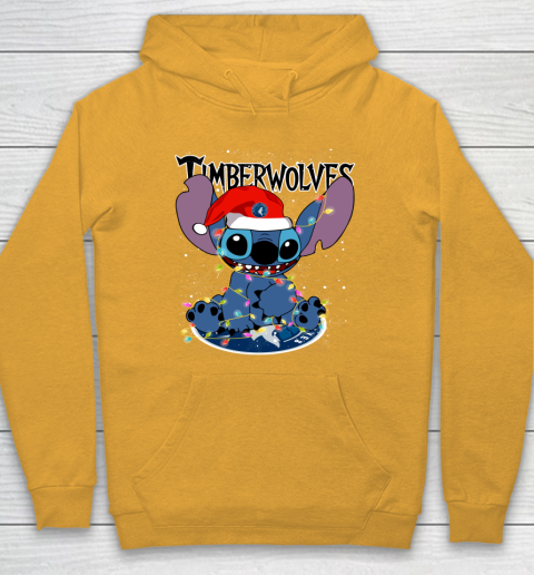 Minnesota Timberwolves NBA noel stitch Basketball Christmas Hoodie 2