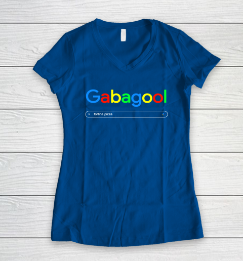 Gabagool Google Women's V-Neck T-Shirt 7