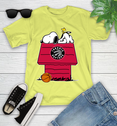 Toronto Raptors NBA Basketball Snoopy Woodstock The Peanuts Movie Youth T-Shirt 8