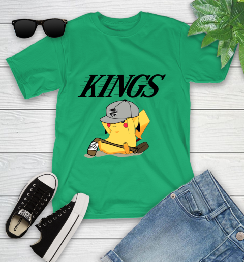 NHL Pikachu Hockey Sports Los Angeles Kings Youth T-Shirt 6