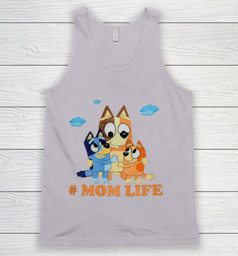 I Love Mom Blueys Love Parents Day #Momlife Tank Top 3