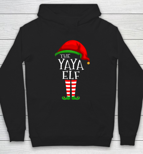 Yaya Elf Family Matching Group Christmas Gift Funny Hoodie