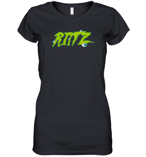 Rittz Monster Women's V-Neck T-Shirt