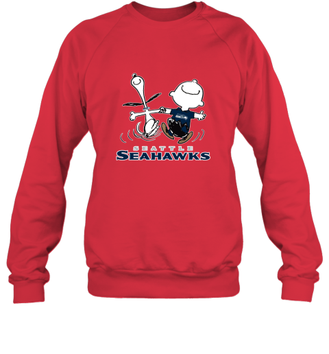 Snoopy And Charlie Brown Happy Seattle Seahawks Fans Sweatshirt
