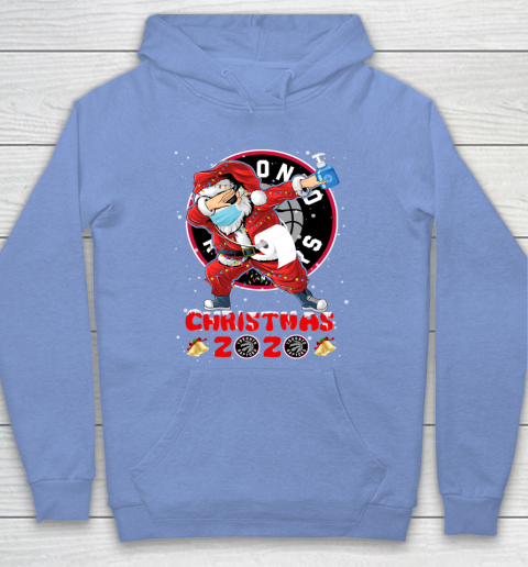 Toronto Raptors Funny Santa Claus Dabbing Christmas 2020 NBA Hoodie 8