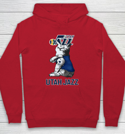 NBA Basketball My Cat Loves Utah Jazz Hoodie 7