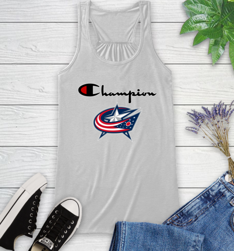NHL Hockey Columbus Blue Jackets Champion Shirt Racerback Tank