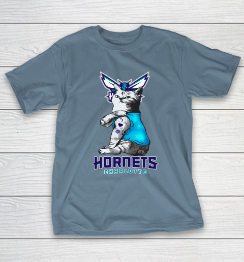 NBA Basketball My Cat Loves Charlotte Hornets T-Shirt 6