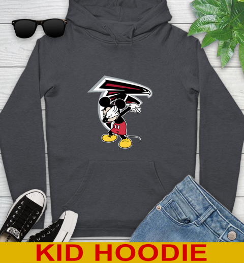 Atlanta Falcons NFL Football Dabbing Mickey Disney Sports Youth Hoodie 9