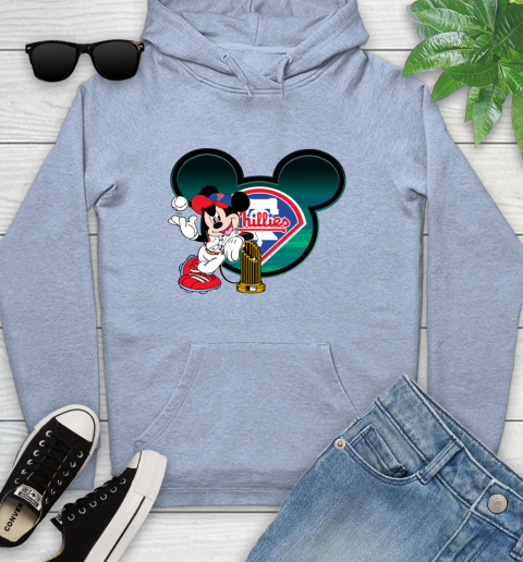 MLB Philadelphia Phillies The Commissioner's Trophy Mickey Mouse Disney Youth Hoodie 10