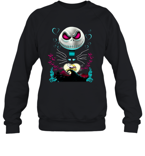 NFL Minnesota Vikings Jack Skellington Sally The Nightmare Before Christmas Football 5vK4yAv5AIm sweatshirt 35 95 151514 front black