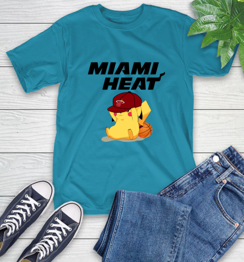 NBA Pikachu Basketball Sports Miami Heat T-Shirt 8