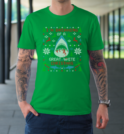Christmas shop shark shirt