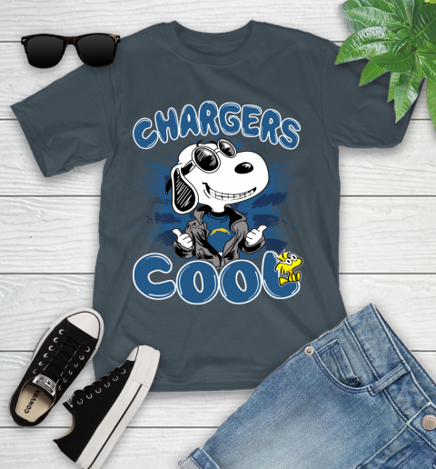 NFL Football Los Angeles Chargers Cool Snoopy Shirt Youth T-Shirt 9