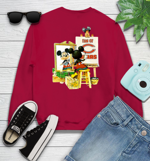 NFL Football Chicago Bears Mickey Drawing Shirt 32