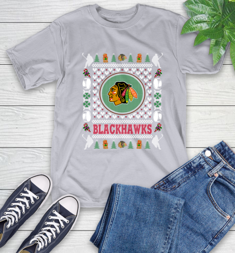 Chicago Blackhawks Merry Christmas NHL Hockey Loyal Fan Ugly Shirt 6