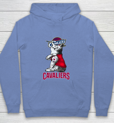 NBA Basketball My Cat Loves Cleveland Cavaliers Youth Hoodie 8
