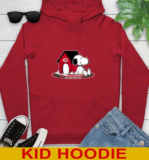 MLB Baseball Cincinnati Reds Snoopy The Peanuts Movie Shirt Youth Hoodie 11